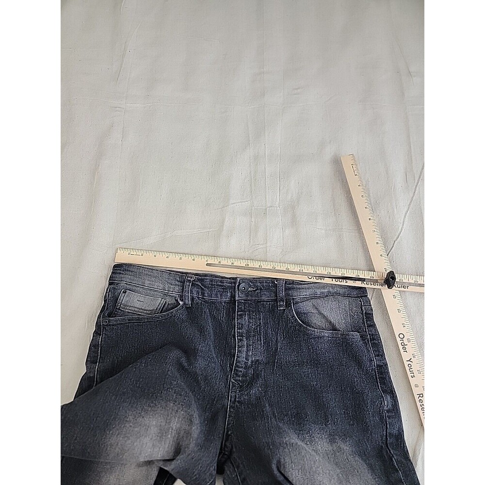 Southpole Skinny Jeans Mens 38x32 Dark Wash Faded Streetwear Denim Pants - Picture 5 of 12